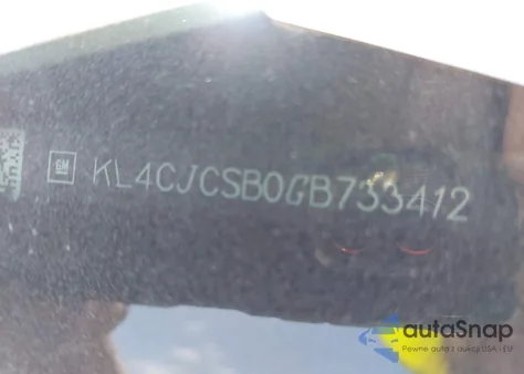 2016 Buick Encore Leather z USA, uszkodzony, nr VIN KL4CJCSB0GB733412